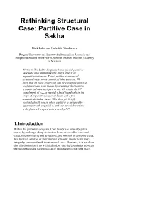 Partitive Case in Sakha