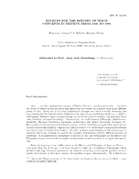 Sources for the History of Space Concepts in Physics: from 1845 to 1995