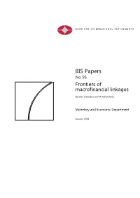 BIS Papers No 95 Frontiers of Macrofinancial Linkages