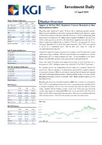 Support at 100 Day SMA; Regulatory Concerns Remained on Other Digital Platform Leaders