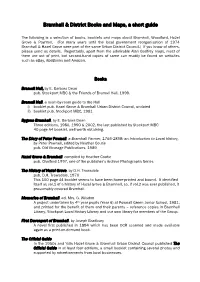 Bramhall & District Books and Maps, a Short Guide