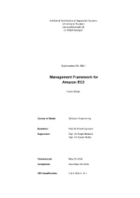 Management Framework for Amazon EC2
