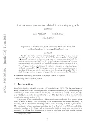 On the Some Parameters Related to Matching of Graph Powers
