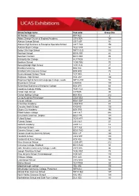 School/College Name Post Code Group Size