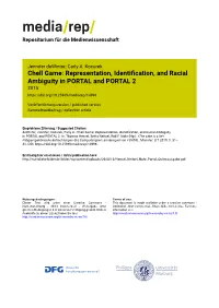 Chell Game: Representation, Identiﬁcation, and Racial Ambiguity in PORTAL and PORTAL 2 2015