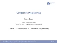Competitive Programming