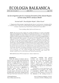 An Investigation Into Eco-Tourism Potential of the Alamut Region of Iran Using SWOT Analysis Model