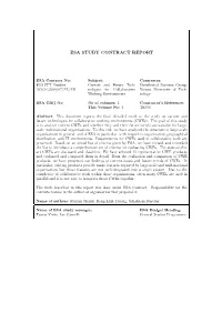 Esa Study Contract Report