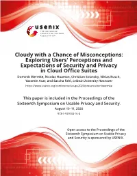 Exploring Users' Perceptions and Expectations of Security