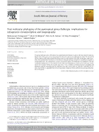 First Molecular Phylogeny of the Pantropical Genus Dalbergia: Implications for Infrageneric Circumscription and Biogeography