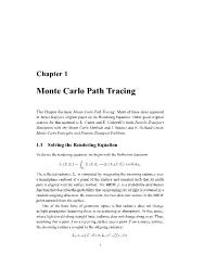 Monte Carlo Path Tracing
