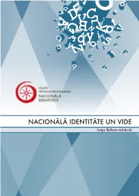 Nacionālā Identitāte Un Vide