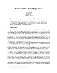 Two-Domain DNA Strand Displacement
