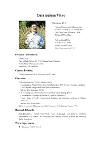 Cui Chenzhou, Zhao Yongheng, CAO Zihuang, Kubánek Petr