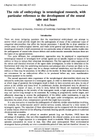 Particular Reference to the Development of Theneural