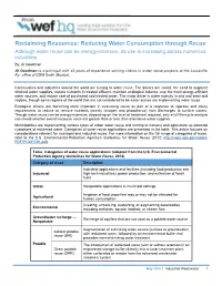 Reclaiming Resources: Reducing Water Consumption Through Reuse