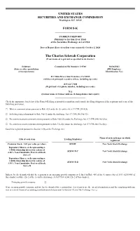 The Charles Schwab Corporation (Exact Name of Registrant As Specified in Its Charter) ______