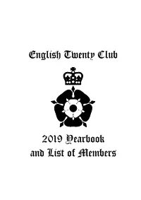 2019 Yearbook and List of Members