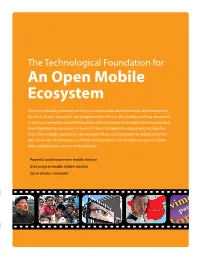 An Open Mobile Ecosystem [SR-1206]