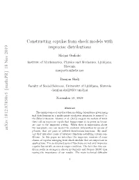 Constructing Copulas from Shock Models with Imprecise Distributions