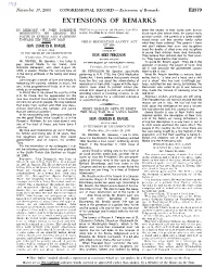Extensions of Remarks E2379 EXTENSIONS of REMARKS