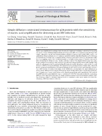 Simple Diffusion-Constrained Immunoassay for P24 Protein with the Sensitivity of Nucleic Acid Amplification for Detecting Acute