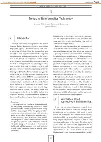 Trends in Bioinformatics Technology