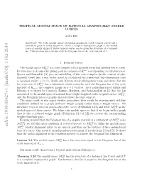 Tropical Moduli Space of Rational Graphically Stable Curves 3