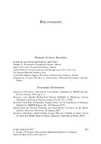 US Foreign Policy and the Multinational Force in Lebanon, DOI 10.1007/978-3-319-53973-7 256 BIBLIOGRAPHY