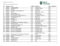 1 Language Learning Center Video Catalogue