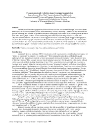 Canine Nomograph Evaluation Improves Puppy Immunization