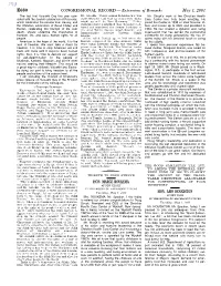CONGRESSIONAL RECORD— Extensions Of