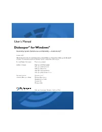 Diskeeper 2008 User's Manual