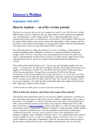 Gowers's Weblog