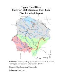 Upper Hazel River TMDL Implementation Plan 1