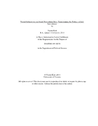 Virtual Subjectivity on Social Networking Sites: Transforming the Politics of Self- Surveillance By