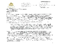 Appendix a to By-Law 2018-400) Sets out the Framework for Receiving Complaints, Conducting Investigations and Reporting to Council