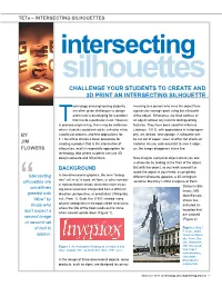 Challenge Your Students to Create and 3D Print an Intersecting Silhouette