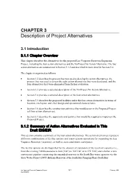 CHAPTER 3 Description of Project Alternatives