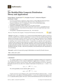 The Modified Beta Gompertz Distribution