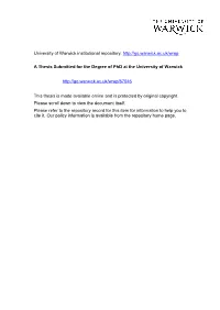 University of Warwick Institutional Repository