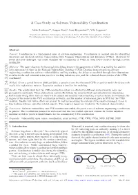A Case Study on Software Vulnerability Coordination