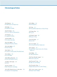 Chronological Index