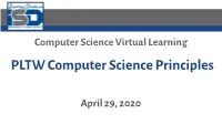 PLTW Computer Science Principles