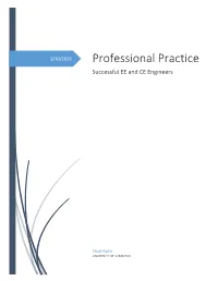 Professional Practice Successful EE and CE Engineers