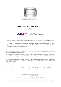Reference Document 2011