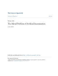 The Moral Problem of Artificial Insemination