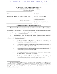 Case 20-32021 Document 908 Filed in TXSB on 01/06/21 Page 1 of 3