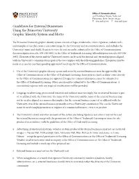 Guidelines for External Businesses Using the Princeton University Graphic Identity System and Motto