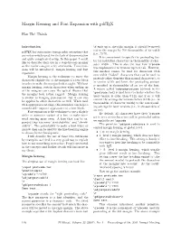 Margin Kerning and Font Expansion with Pdftex